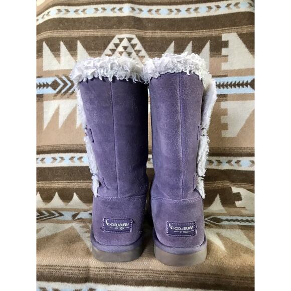 Koolaburra by UGG Boots Purple Violet Lavender Big Kid Size 4 Girls Winter Boots - Picture 5 of 12